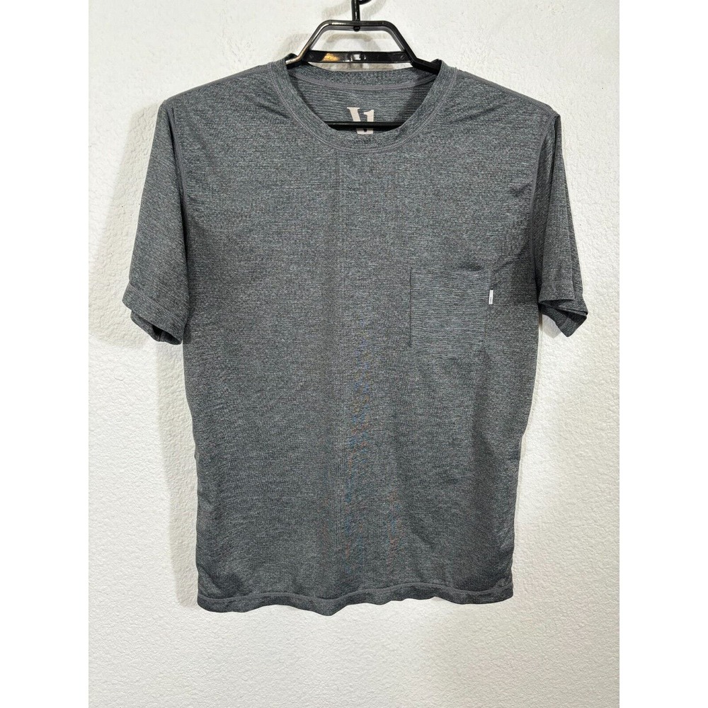 Vuori Shirt Mens Medium Gray Tradewind Performance Tee Pocket Athleisure